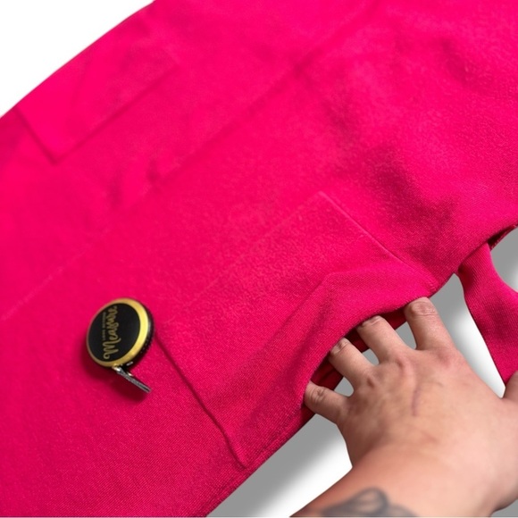 Anthropologie Daily Practice Pink Belted Oversized Sweater Dress Small - Picture 7 of 13